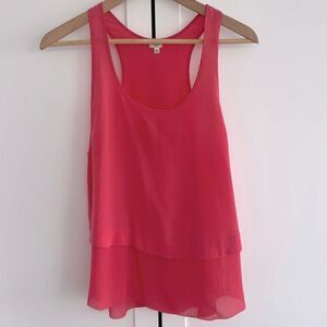 SOLD - Hot Pink silk blouse - size small